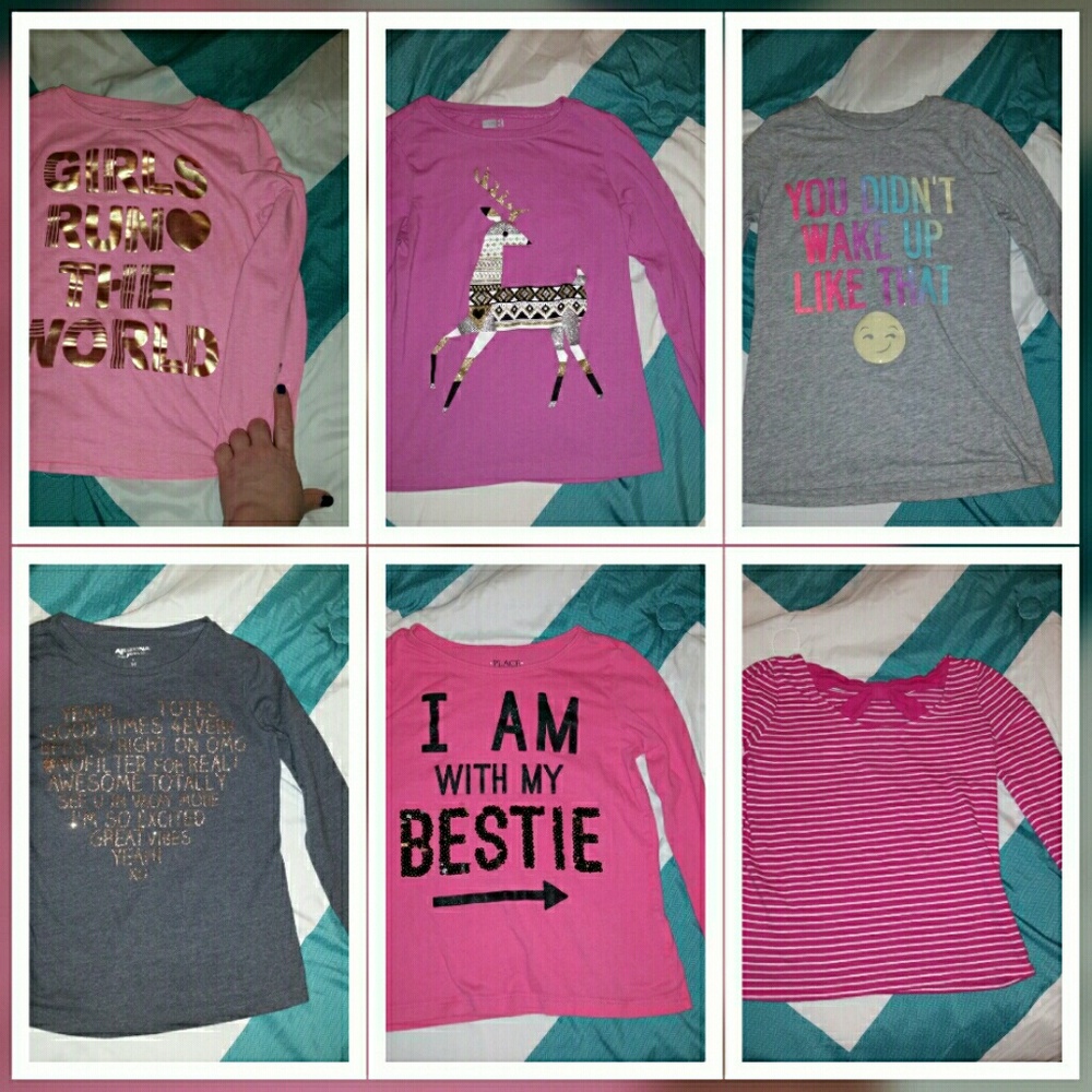 Little girls size 7/8 tops